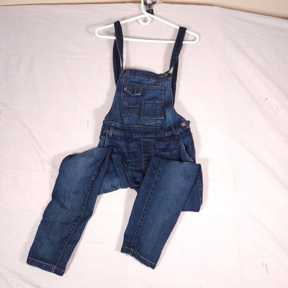 Free People Lexden Denim Overalls Womens 29 Blue Boho Casual Indie Festival Jean - Picture 1 of 16
